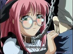 Embarrased Hentai School Girl In Chains Deepthroats